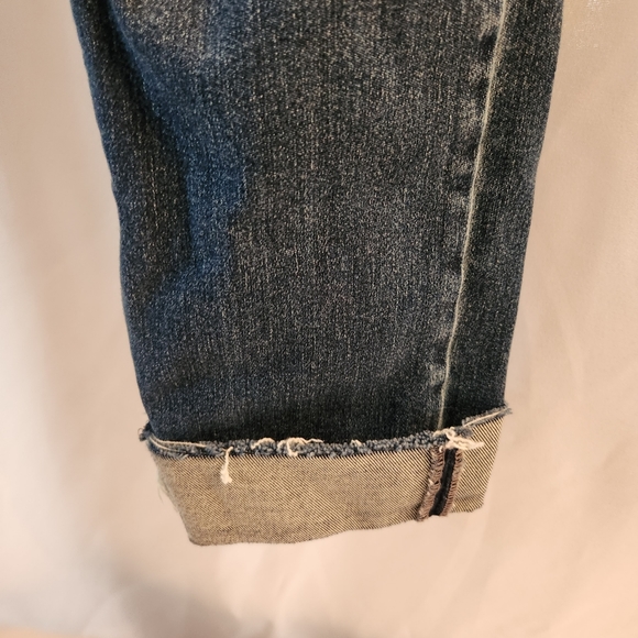 AND NOW THIS Women's High-Rise Vintage Straight Button Cuffed Jeans Size 28 - Picture 10 of 14